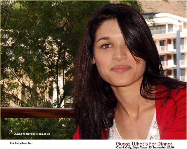 Actress and presenter Kim Engelbrecht