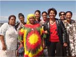 Sister Nophela, Miss Anna Boer, Mrs Sharon Everson, Mrs Miranda Hendricks, Bishop Gail Lawrence, Miss Virginia Mdow, Mrs Florence Kok